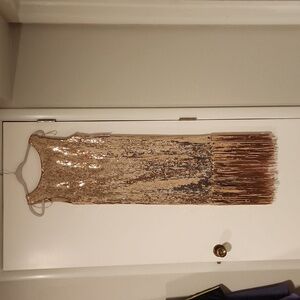 Gold Sequined Dress